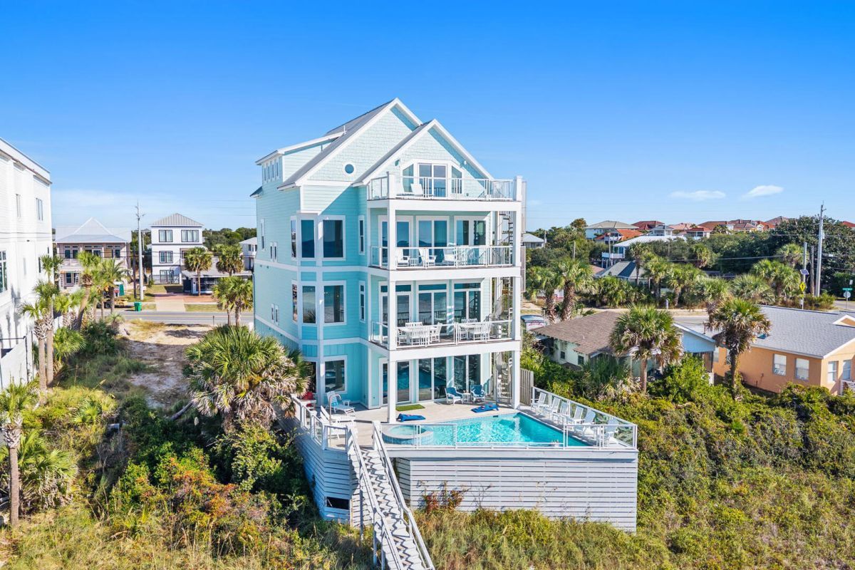 exterior of PCB vacation rental